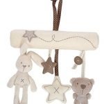 Hangqiao Baby Cute Music Plush Activity Crib Stroller Soft Toys Hanging Rabbit Star Shape