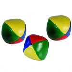 Develops, Hand Eye Coordination - Clown Colours Imitation Leather Juggling Ball - Perfect Stocking Filler, Christmas Gift Idea For Boys & Girls Children Age 3+ - One Supplied