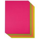 Pixel® Assorted A4 Printing Copier Printer Art Craft NEON / FLOURESCENT Colour Paper 80gsm 210mm x 297mm (100 sheets)
