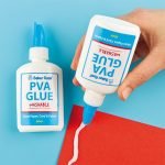 Mini Washable PVA Glue 60ml Bottles for Children's Arts & Crafts Projects. Card Making & Scrapbooking Essentials (Pack of 3)