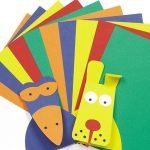 A4 Card Value Pack Kid's Art & Craft Activities Collage - 5 Assorted Colours(220gsm) (Pack of 50)