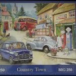 Big 250 Piece Jigsaw Puzzle Country Town - Mini Car & Bus