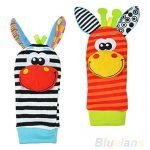 Lovely Infant Baby Foot Socks / Wristand Rattles Toys (Type 1)