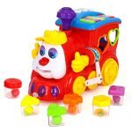 Early Education 2 Year Olds Baby Toy Intelligence Train with Music/Light/Block/Language Learning for Children & Kids Boys and Girls