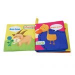 VWH Baby Infant Cloth Book Kid Intelligence Development Toy Bed Learning Education Soft Books (Farm animals)