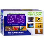 Stages Learning SLM001 Language Builder Picture Noun Flash Photo Vocabulary Cards for Autism Education and ABA Therapy, White