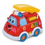 Early Education 1 Year Olds Baby Toy Intellectual Fire Truck with Music /Light /Language Learning for Children & Kids Boys and Girls