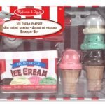 Melissa & Doug 14087 Scoop and Stack Ice Cream Cone Magnetic Pretend Play Set
