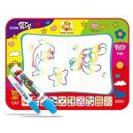 Mat, Large Magic Water Drawing Painting Writing Mat Pad Board, 4 Color Children Water Drawing Mat Board & Magic Pen Doodle, Gift for Boys Girls Toddlers Kids Children, 31.5 X 23.6 Inches