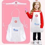 Cheap4uk Pretend & Play Doctors Set, Kids Pretend Doctor Nurse Play Uniform Clothes Hat Suit Role Play Pretend Tool Accessory Learning Resources for Kids Children Toddlers