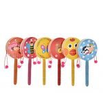JETTINGBUY 1 Pcs Rattle Drum Cartoon Baby Kid Percussion Educational Musical Instrument Toy