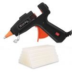 Hot Glue Gun, Tacklife GGO20AC Classic 20W Mini Hot Melt Glue Gun with Glue Sticks (100mm, 50pcs), Brass Nozzle and Robust Bracket for DIY Handcrafts and Small Repairing Jobs