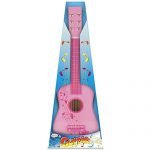 Toyrific Kids Acoustic Guitar - Beginner 23 Inch Wooden Toy Instrument, Pink