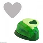 Artemio 1.6 cm Small  Heart Number 1 Lever Punch, Green