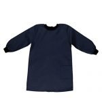 Children's Overhead Arts and Crafts Apron with Velcro Fastening (Water Resistant) (Navy 4-6 Years)