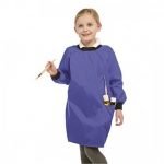 School Paint Apron (Age 12-14, Red with black trim)