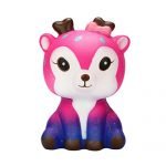 Winkey 2018 New Soft Squishies Toys, Kawaii Cartoon Galaxy Deer Squishy Slow Rising Cream Scented Stress Reliever Toys for 1 2 3 4 5 6 7 8 9+ Years Old Boy Girls (Pink Deer toy)