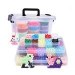 Refill Beads Over 4000pcs Kids Craft DIY Water Mist Magic Bead Kits Fuse Beads for Beginners 10 Colours