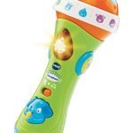 VTech Sing Along Microphone for Kids | Toddler Toy Microphone with Amplified Voice Effect and Animal Sounds | Educational Toys for Boys & Girls 1, 2, 3+ Year Olds