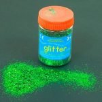 Green Art and Craft Glitter - 100g Tub