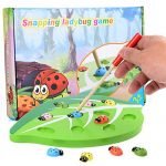 Studyset Children Wooden Toys Magnetic Games Ladybirds Catching Toy Kids Baby Educational Funny Game for Boys and Girls