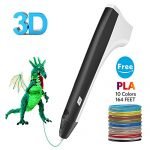 3D Pen, Tecboss 3D Intelligent Drawing Printing Pen with 2 Pack PLA Filaments, Arts Crafts DIY Gifts Toys for Kids Adults