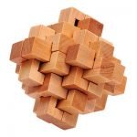 DishyKooker 1PC Chinese Luban Lock Ancestral Wood Blocks Brain Teaser Creative DIY Educational Toys for Children Adults 53Types 08