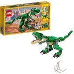 LEGO 31058 Creator Mighty Dinosaurs Toy, 3 in 1 Model, Triceratops and Pterodactyl Dinosaur Figures, Modular Building System