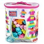Mega Bloks DCH54 Big Building Bag, Pink, 60 Pieces