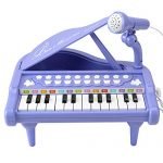 Amy&Benton Toddler Piano Toy Keyboard for Girls Birthday Gift 1 2 3 4 Years Old Girls, 24 Keys Electronic Educational Musical Instrument with Microphone