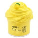 BESTZY Pineapple Fruit Fluffy Foam Slime Clay Putty Scented DIY Light Soft Slime Toy,Fairy Putty Stress Relief Toy Scented Sludge Toy Kids Adults (200ML)