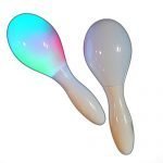 The Glowhouse 2 x Light Up LED Flashing Maracas Multi Colour Sensory Toy
