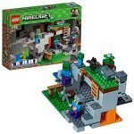 LEGO 21141 Minecraft The Zombie Cave Adventures Building Set with Steve, Zombie and Baby Zombie Minifigures Toy for Kids