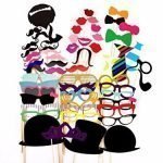 58 Party Props Photo Booth Moustache Birthday Engagement Wedding Funny