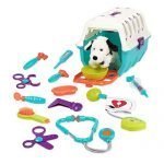 Battat - Dalmatian Vet Kit - Toy Vet Clinic with Cage, Plush, and Vet tools for Kids 2 years + (15 pieces)