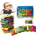 Baby Cognition Fabric Book(6 PCS)with Gitf box,Wholethings Intelligence Development Animal Cloth Book Learning & Activity Toys for Kids Baby