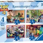 Ravensburger UK 6833 Ravensburger Disney Pixar Toy Story 4, 4 in a Box (12, 16, 20, 24pc) Jigsaw Puzzles, Multicoloured