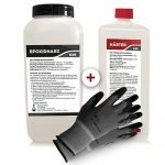 Epoxy Resin with Hardener, 3.25 kg GfK Set, Professional Quality Crystal Clear and Low Odour, Cast Resin for Wood with Protective Gloves
