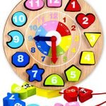 Jaques of London Shape Sorting Teaching Clock Wooden Toys for Over 220 Years - Great Montessori toys for All Children Boys and Girls 1 2 3 4 Year Olds - Quality Guaranteed
